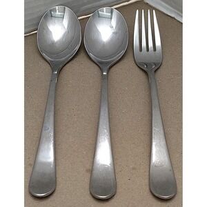 Gourmet Settings GS 18/10 Flatware Stainless Steel Spoons And Fork Lot Of 3